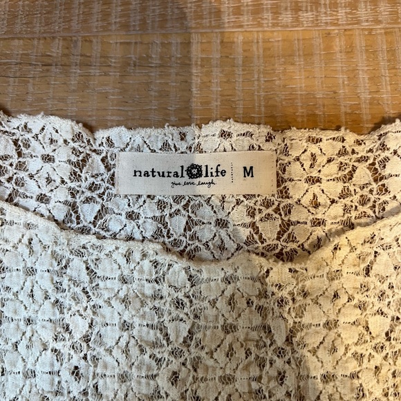 Natural Life Cream Textured Long Sleeve Top - Picture 6 of 10